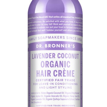 dr bronner crema para cabello coco lavanda